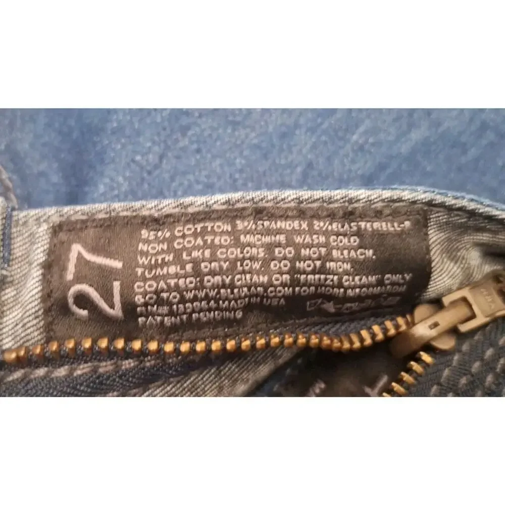 BLUELAB Womens Reversible Pants Gray Pattern/Blue Size 27 X 26 - Picture 14 of 14